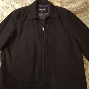 Guess wool peacoat size Large